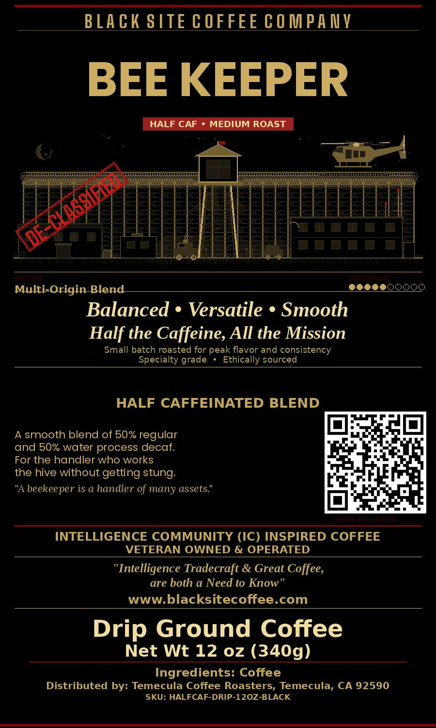 BEE KEEPER Half Caff Coffee