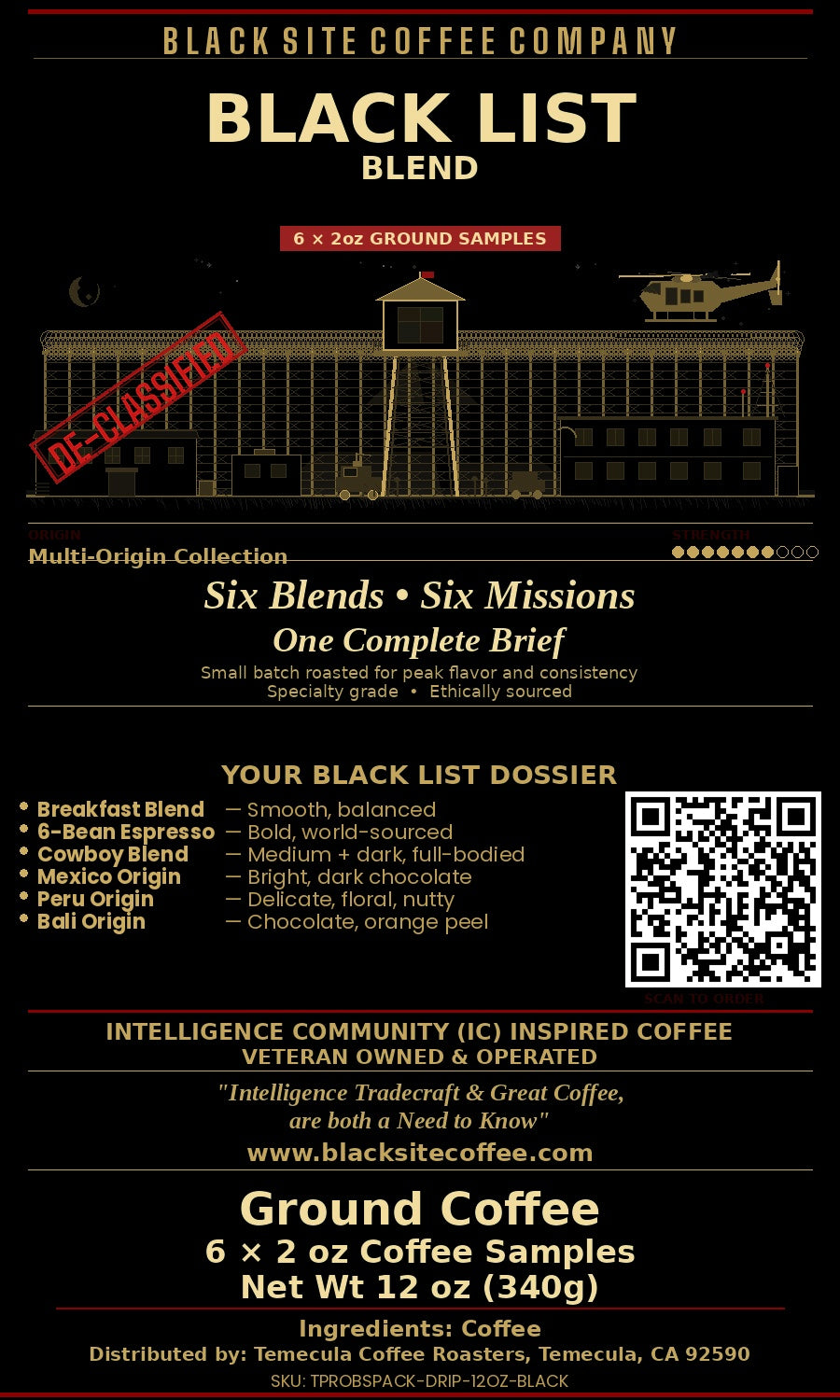 BLACK LIST Coffee Sample Pack