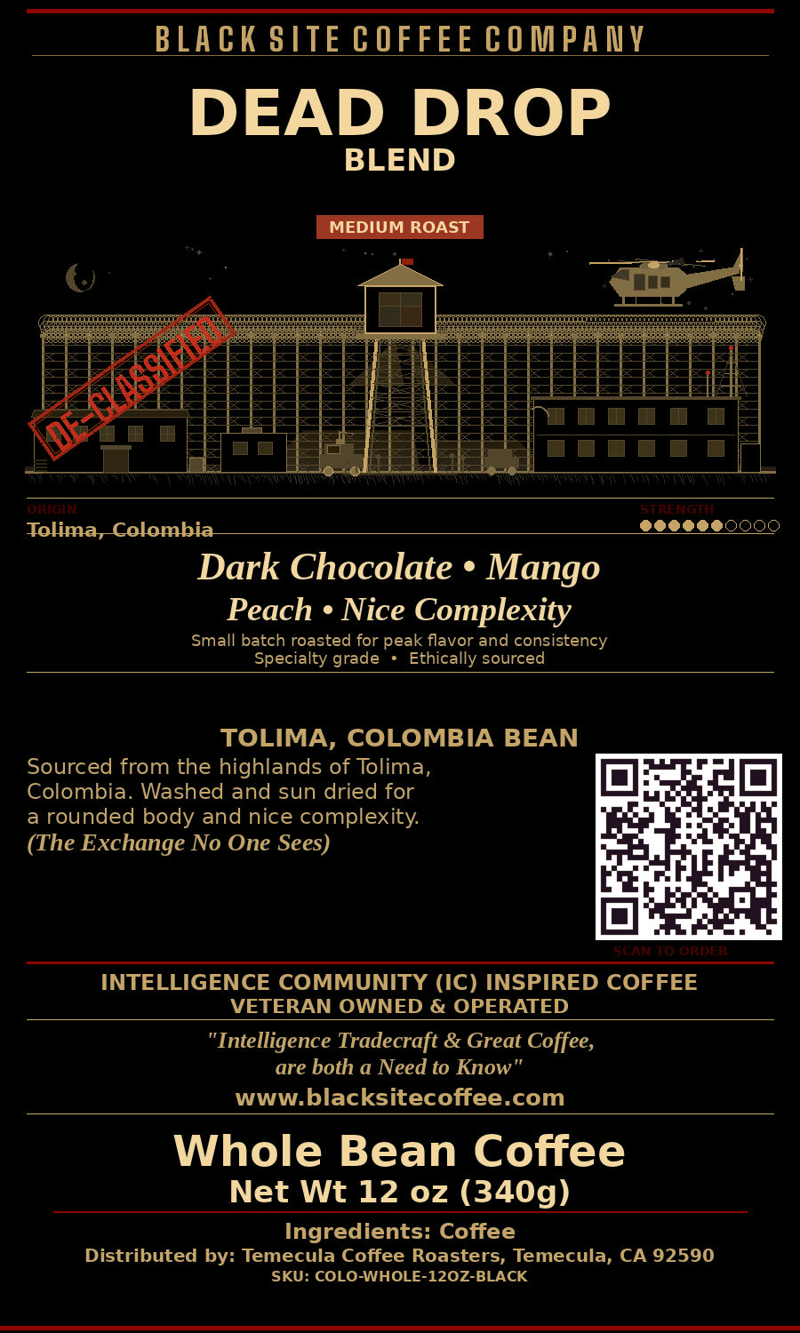Dead Drop - Medium Roast ~ Single Origin Colombia